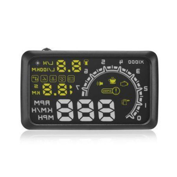 LUD 5.5 New HUD W02 Car Windshield Digital Head-Up Display Speeding Warning OBD2.