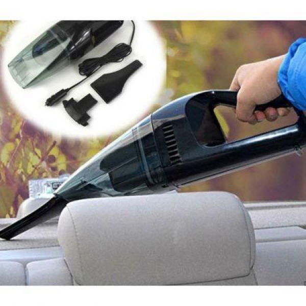 LUD 60W 12V Portable Handheld Car Wet & Dry Vehicle Vacuum Cleaner Black.