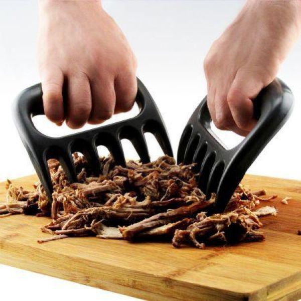 LUD BEAR PAWS Pulled Pork Shredder Claws - BBQ Meat Handler Forks