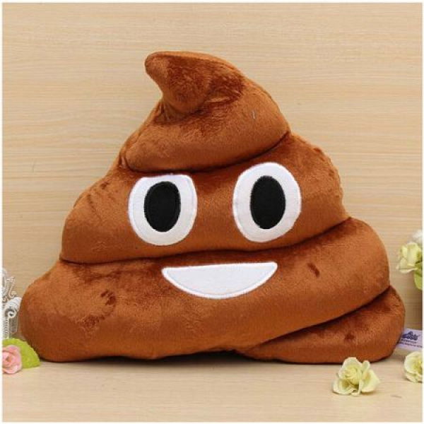 LUD Funny Cotton Poo Shape Throw Pillow Home Office Car Cushion