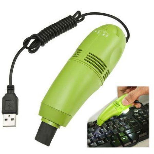 LUD Mini USB Laptop Keyboard Cleaner Dust Collector Green