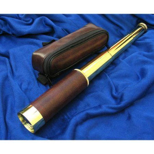 LUD New Brass 25X30 Scalable Telescope Optics Monocular Telescopic Pirate Focus On