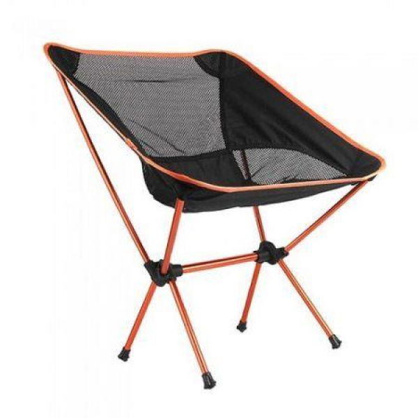 LUD Portable Folding Camping Stool Chair Seat For Fishing Festival Picnic BBQ Beach With Bag Yellow