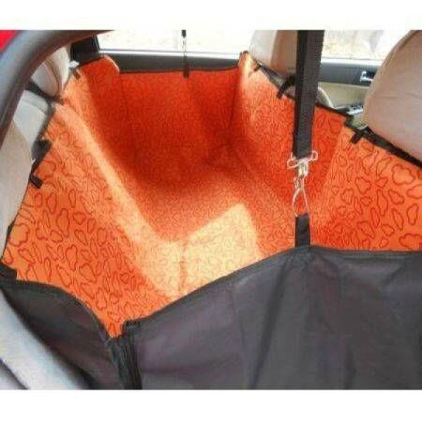 LUD Waterproof Dog Car Hammock Seat Cover For Pets-Orange