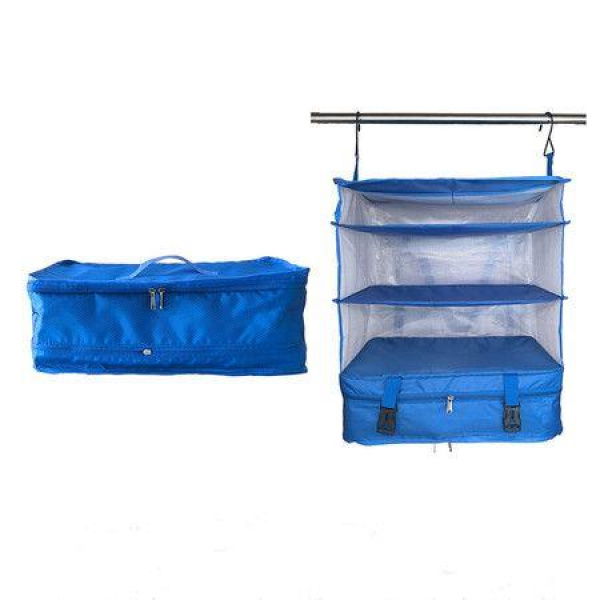 Luggage And Travel Organizer Travel Essentials Hanging Packing Cubes With Hanging Shelves And Laundry Storage Compartment (1 Pack)