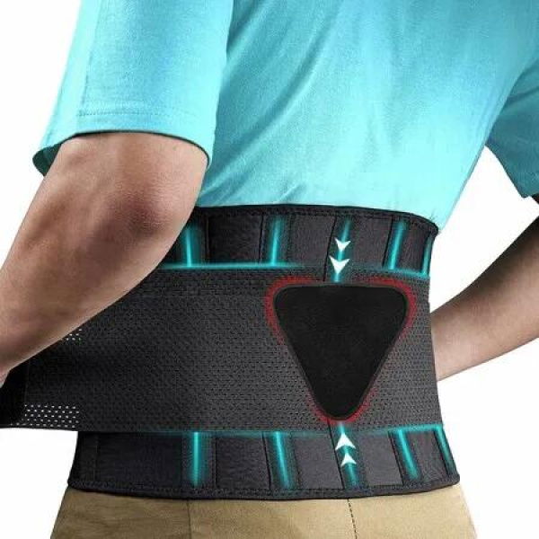 Lumbar Support Belt, Back Support for Lifting, Scoliosis, Herniated Disc, Lower Back Support with Adjustable Straps and Removable Lumbar Pad for Men Women(X/XL)