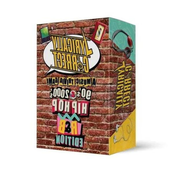 Lyrically Correct: 90s and 2000s Hip Hop and R&B Trivia Card Game for Family and Friends