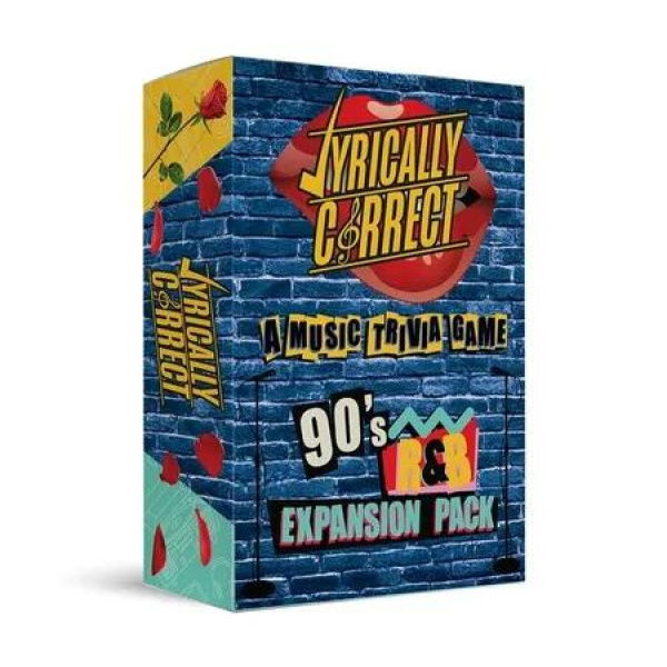 Lyrically Correct 90's Expansion Pack Music Trivia Card Game, Multi-Generational Family Gatherings, Adult Game Night and Fun Trivia