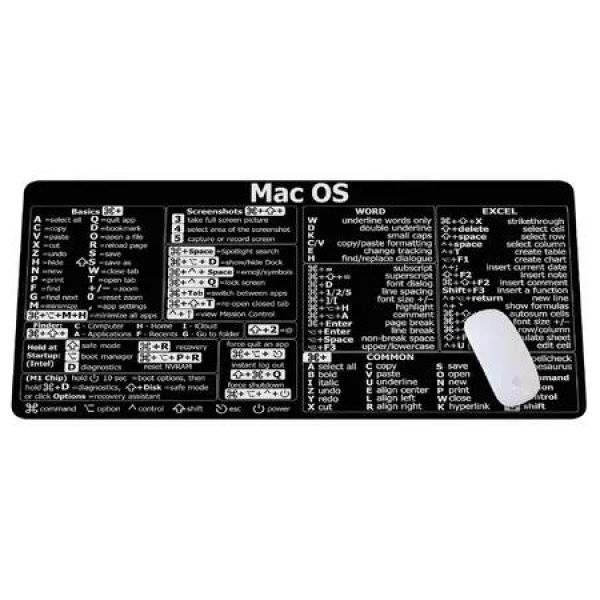 Mac os Shortcuts Mouse Pad Mouse mat Gift Trader Keyboard Mouse Pad Mousepad Gift 300*800*3MM