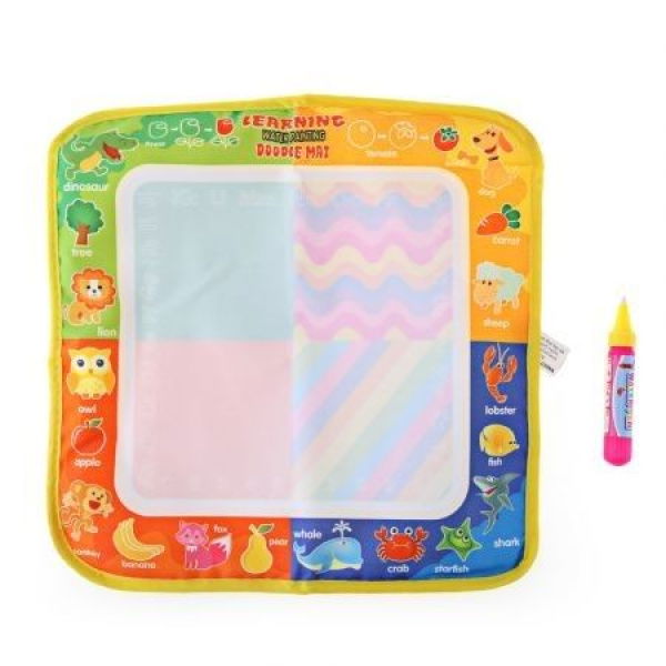 Magic Animal Water Drawing Writing Mat Toy With Watercolor Pen For Kids