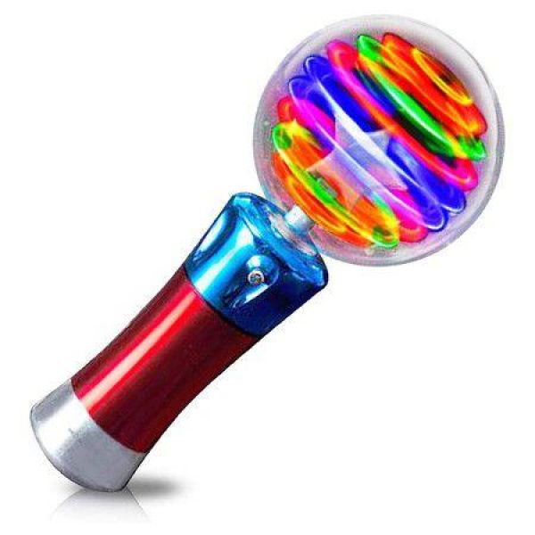 Magic Ball Toy Wand For Kids - Flashing LED - Exciting Rotating Light Show - Batteries Included - Fun Gift