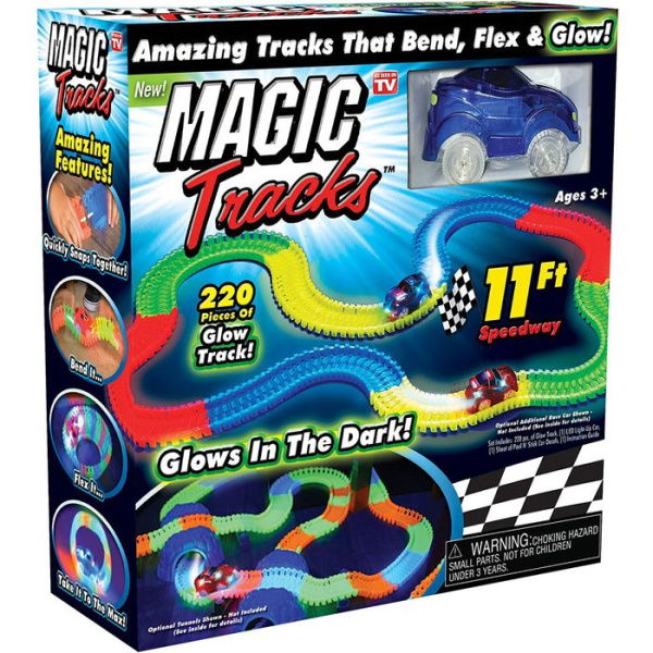 Magic Tracks: The Amazing Racetrack That Can Bend Flex And Glow For Ages 3+.