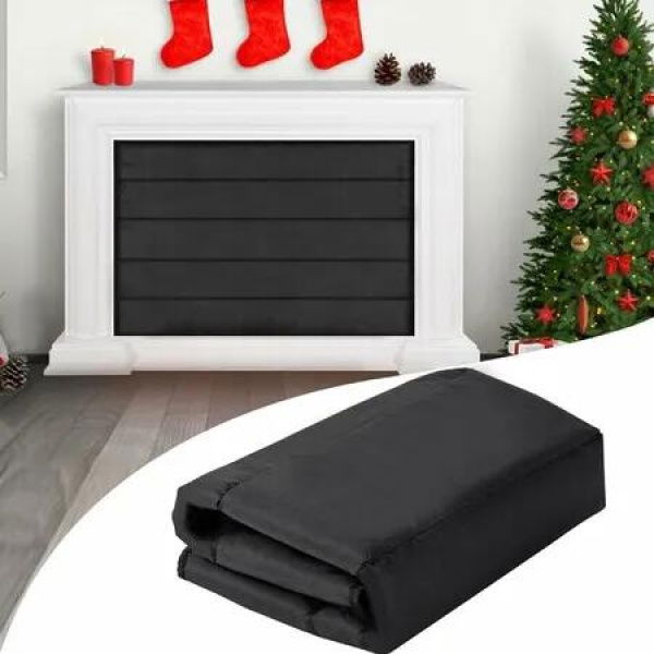 Magnetic Fireplace Cover Blanket 99*91cm Fireplace Draft Blocker with 12 Magnets For Inside Fireplace Insulation Summer Winter Energy Saver