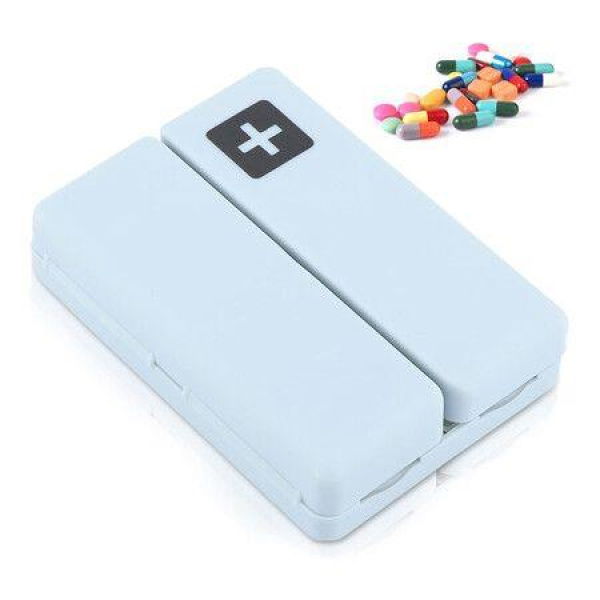 Magnetic Foldable Pill Case Medicine Box Daily Pill Organiser Foldable Magnetic With 7 Compartments For Dose Pills And Vitamins