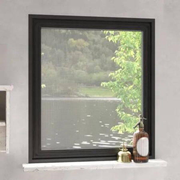 Magnetic Insect Screen for Windows Anthracite 130x150 cm