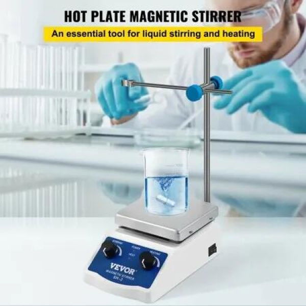 Magnetic Stirrer Magnetic Stirrer Plate Magnetic Plate Aluminum Panel Magnetic Stirrer Hot Plate Magnetic Plate w/ 1 inch Stirr Bar Magnetic Stirrer Mixer