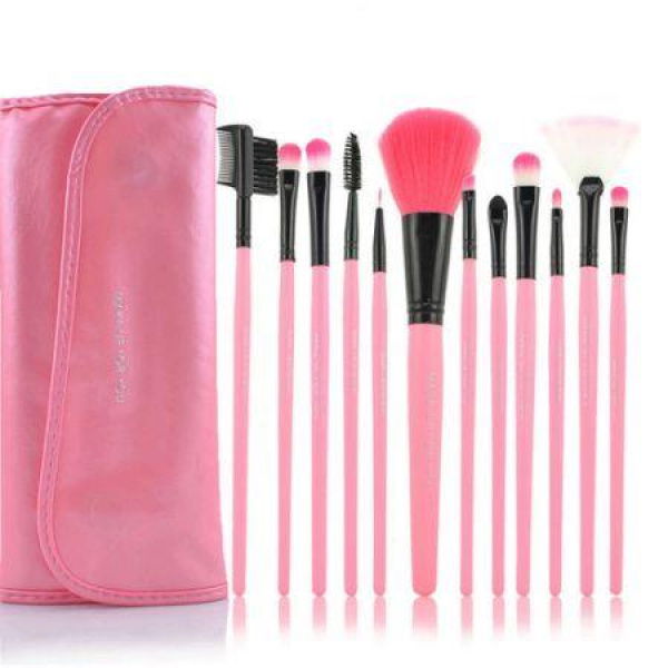 Make Up For You 12-in-1 Cosmetic Brushes Set - Pink