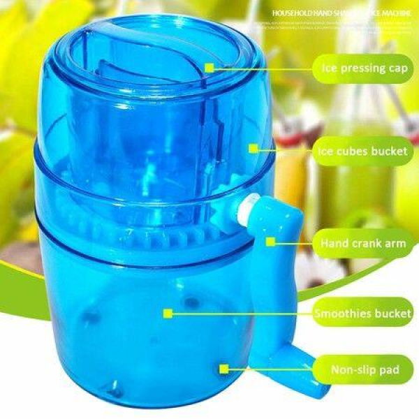 Manual Crank Ice Cream Ice Crusher Shaver Home Snowflake Ice Mein Smoothie Machine