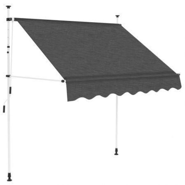 Manual Retractable Awning 200 Cm Anthracite