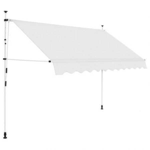 Manual Retractable Awning 250 Cm Cream