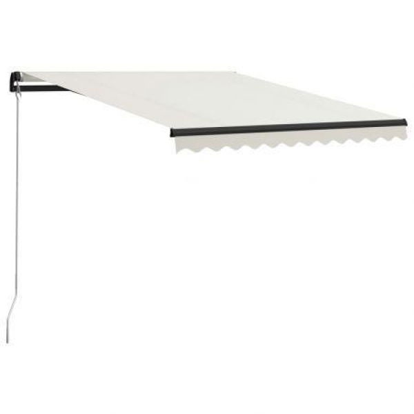 Manual Retractable Awning 300x250 cm Cream