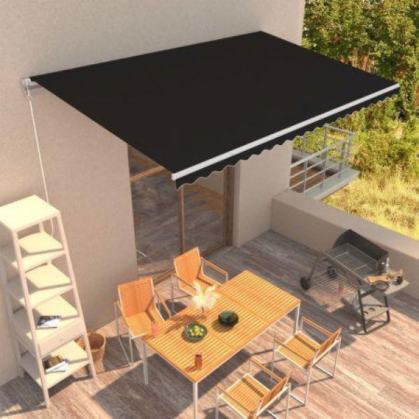 Manual Retractable Awning 500x300 cm Anthracite