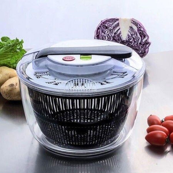 Manual Salad Spinner Vegetable Dehydration Basket Kitchen Vegetable Washing Machine