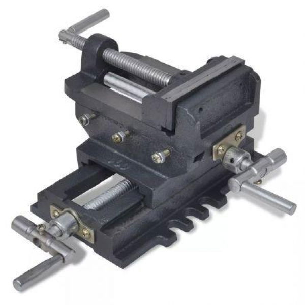 Manually Operated Cross Slide Drill Press Vice