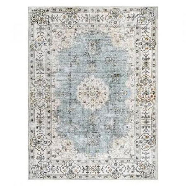 Marlow Floor Rug Short Pile Washable Vintage Carpet Soft Plush Non Slip 160x120