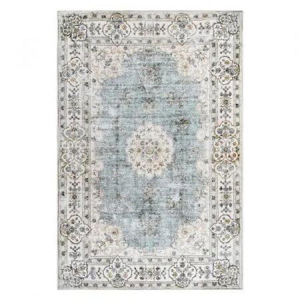 Marlow Floor Rug Short Pile Washable Vintage Carpet Soft Plush Non Slip 80x120