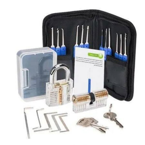 Master Locksmithing Transparent Practice Padlock for Enhanced Lock Picking Skills