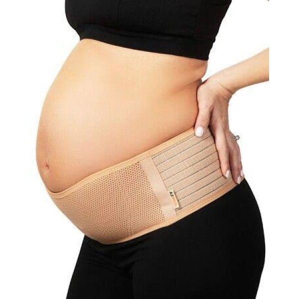 Maternity Belly Band for Pregnant Women for Abdomen,Pelvic,Waist,Back All Stages of Pregnancy Postpartum Belly Band (Beige) Pregnant Mom Gifts