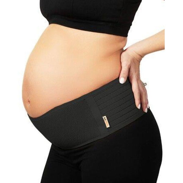 Maternity Belly Band for Pregnant Women for Abdomen,Pelvic,Waist,Back All Stages of Pregnancy Postpartum Belly Band (Black) Pregnant Mom Gifts