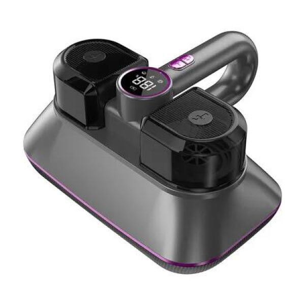 Mattress Vacuum Bed Vacuum Cleaner with UV Light and Ultrasonic, Cordless Handheld Vacuum for Dust and Pet Hair (Gray)