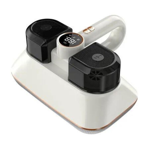 Mattress Vacuum Bed Vacuum Cleaner with UV Light and Ultrasonic, Cordless Handheld Vacuum for Dust and Pet Hair (White)