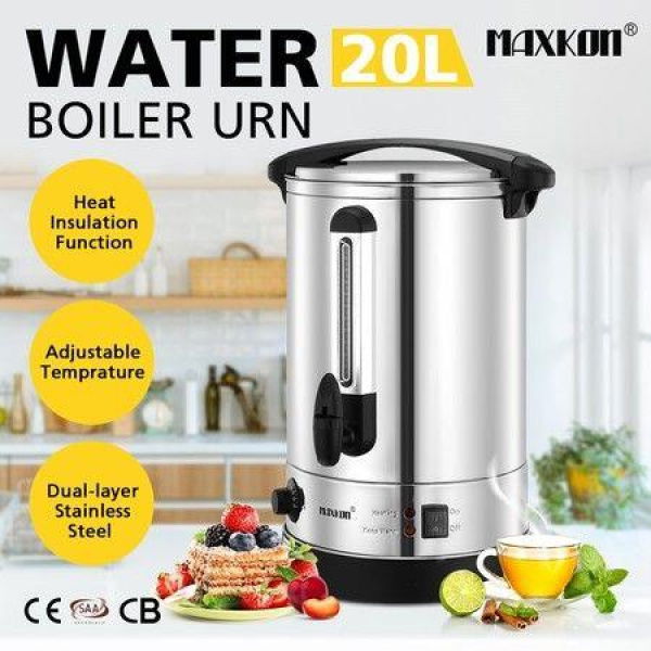 Maxkon 20L Hot Water Urn Instant Hot Water Dispenser With Double Layer