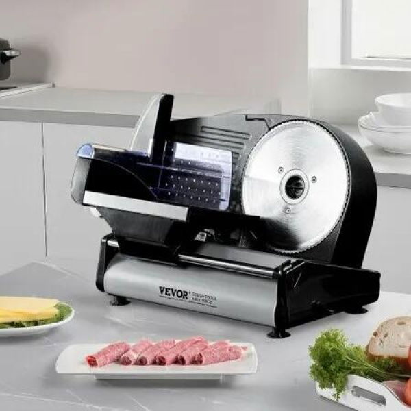 Meat Slicer 180W 190 mm Electric Deli Food Slicer for Meat Bread Cheese