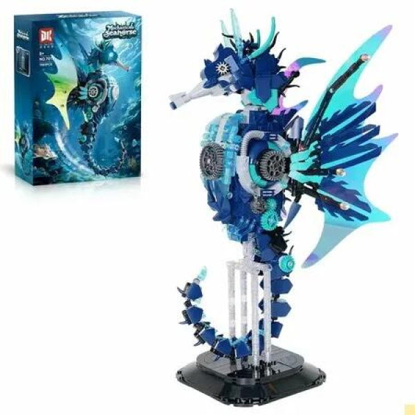 Mechanical Seahorse Building Set Compatible Lego Educational Construction Toy Ocean Creature Collector Item Office Home Decor Christmas Birthday Gift