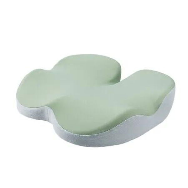 Memory Foam Cushion for Office Chair Cushions, Car Seat, Ergonomic Cushions Pad Pillow for Sciatica, Tailbone Pressure Relief and Long Sitting, Green