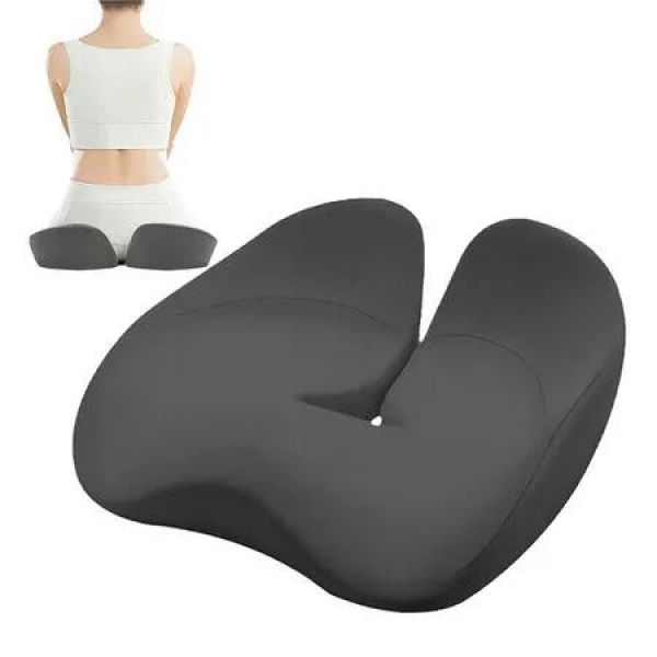 Memory Foam Seat Cushion Tailbone Relief Pressure Coccyx Butt Pillow Pad Office Chair Car Wheelchair Long Sitting Seating Comfort