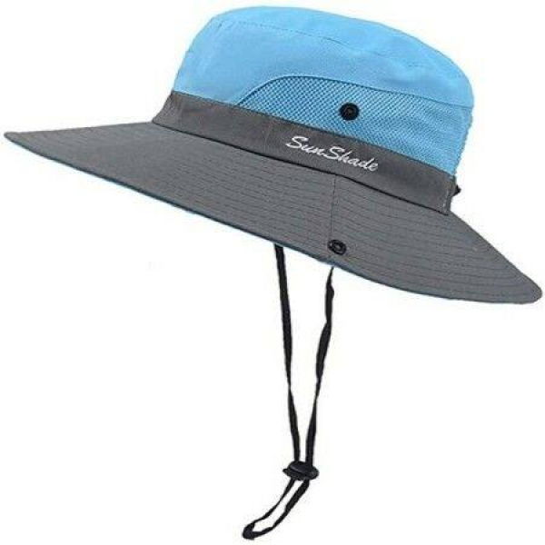 Mens And Womens Sun Hat Outdoor Sun Hat Breathable Packable Boonie Wide Brim Fishing Hat