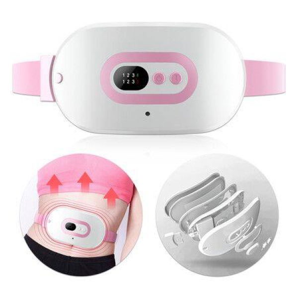 Menstrual Heating Pad Smart Warm Palace Belt Relief Waist Pain Cramps Vibrating Abdominal Massager Electric Waist Belt Device