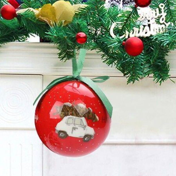 Merry Christmas, Holiday Ball Ornament Tree Ornament, One 2.8 Inch Multi-style Holiday Light Bulb Ornament Holiday Tree Ornament