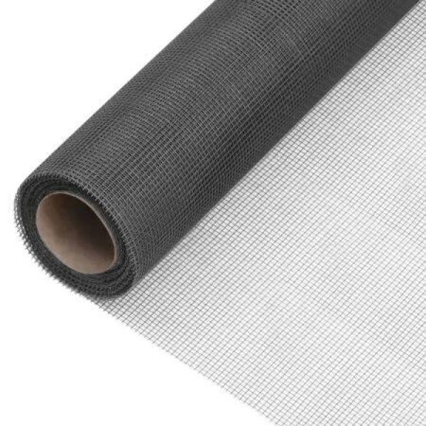 Mesh Screen Fiberglass 80x500 cm Black