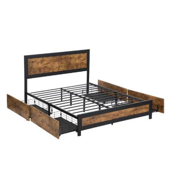 Metal Bed Frame Double Mattress