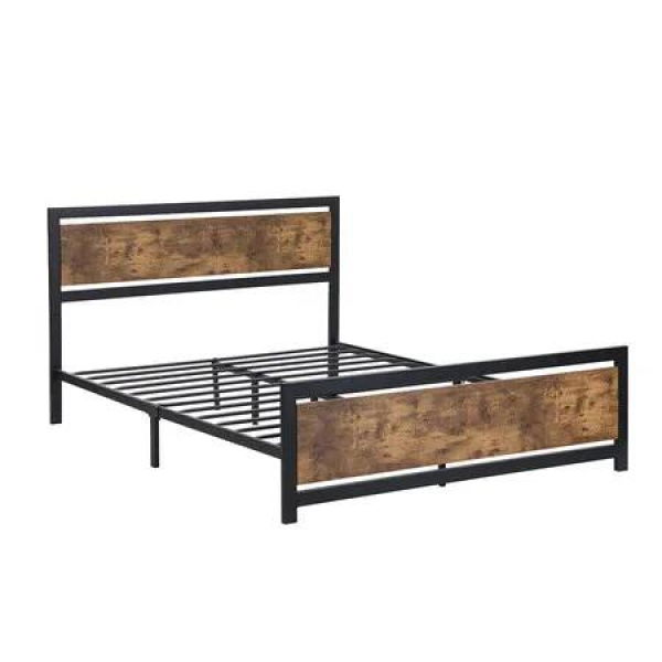 Metal Bed Frame Mattress Base Double