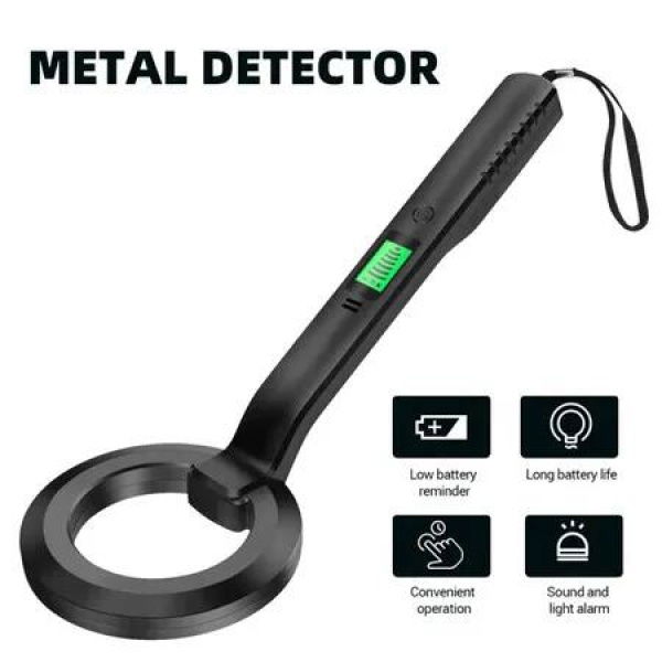 Metal Detector IP54 Waterproof Portable High Sensitivity 360 Scanning Handheld Metal Detector Treasure Finder for Metal Object