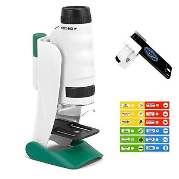 Microscope Set Science Toys STEM Educational Microscope Kit For Kids 8-12