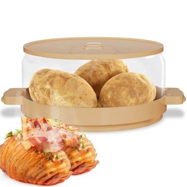 Microwave Potato Cooker Cooks In Minutes Tender 8-Inch Baked Potato Steamer Easy To Clean Dishwasher