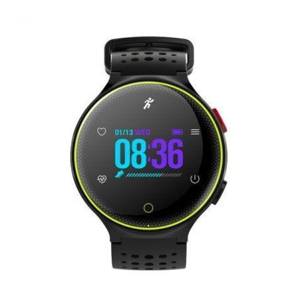 Microwear X2 Plus Smartwatch Bluetooth 4.0 IP68 Waterproof Touch Key Sedentary Reminder Sleep/Heart Rate Monitor Pedometer.